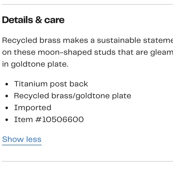 Madewell Celestial Dotted Moon Statement Stud
Earrings NWT - Picture 10 of 10